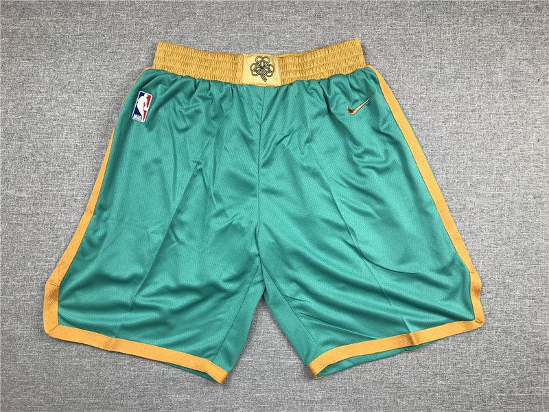 Cheap Men NBA Boston Celtics Green Nike Shorts 20216181